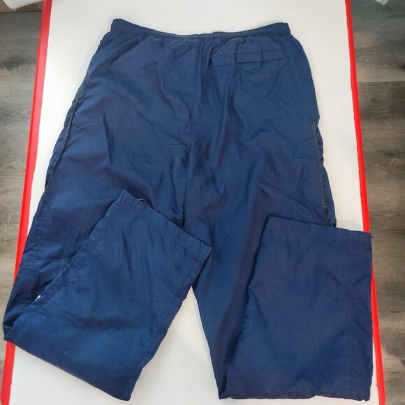Adidas nylon sweatpants with insert lining blue men's size L Y2K - Picture 3 of 14